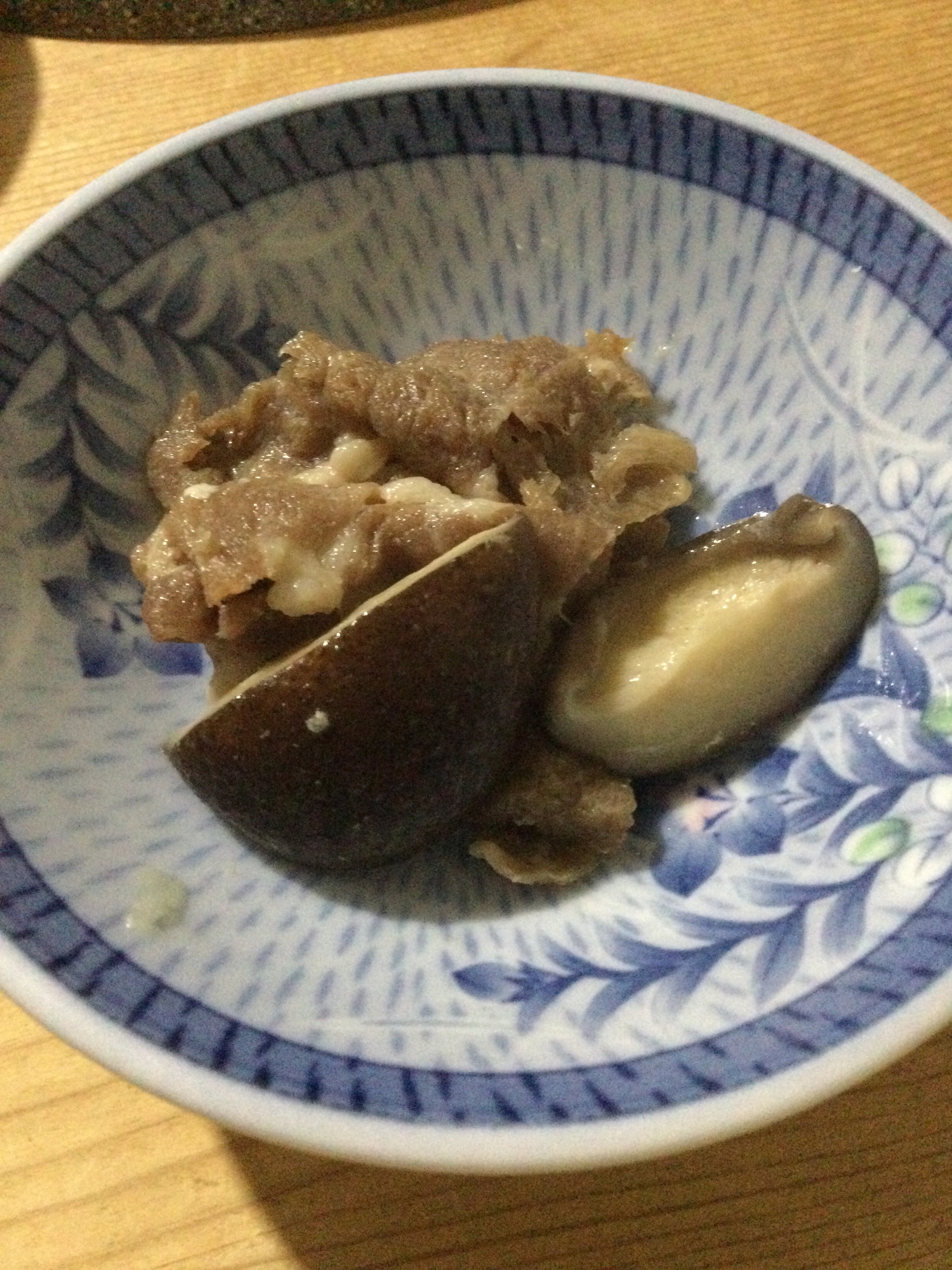 椎茸と豚肉の煮物♪