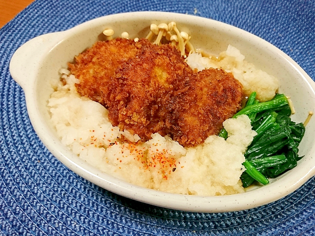 ヒレカツのみぞれ煮（リメイク）