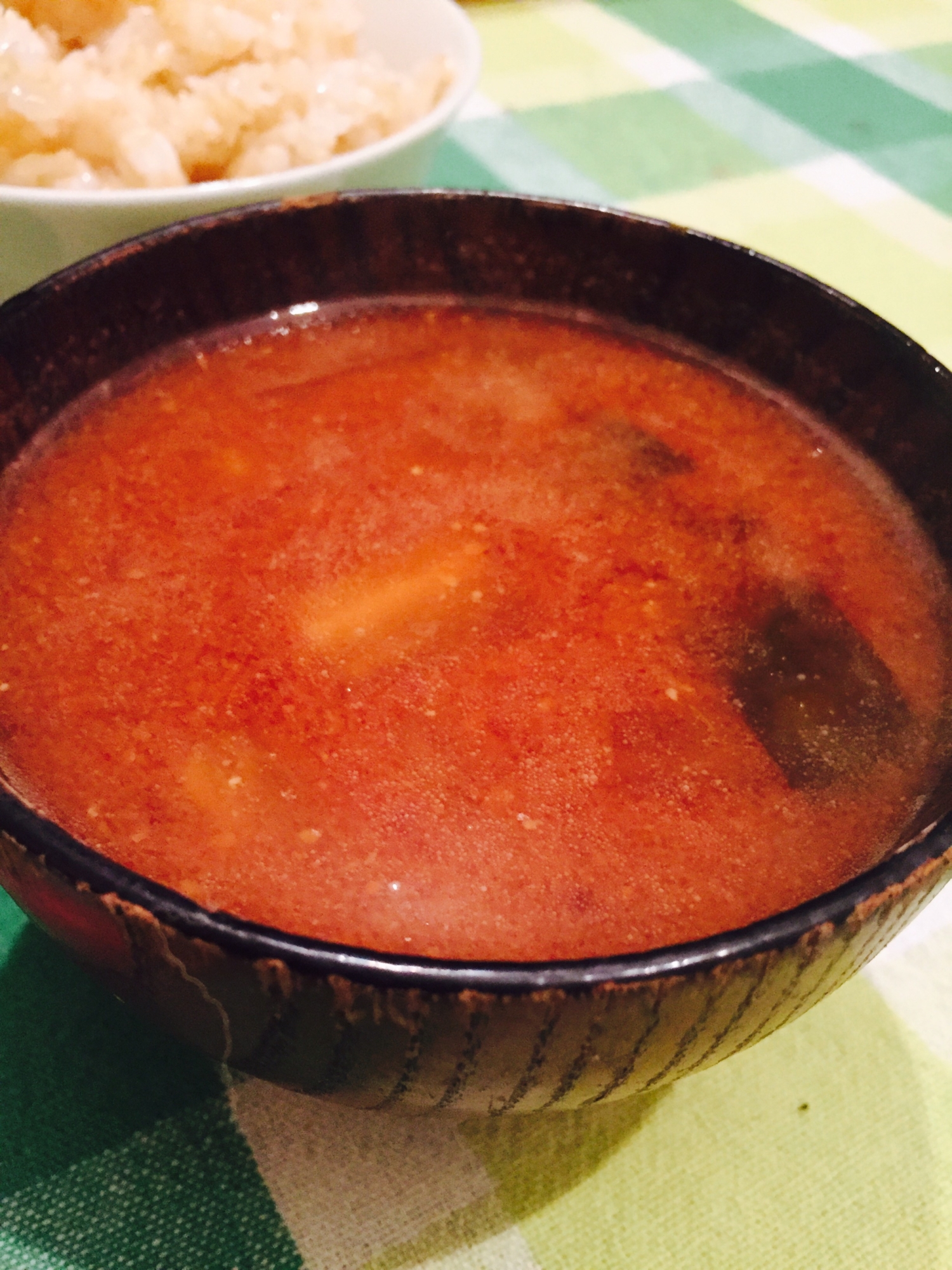 蕎麦湯の味噌汁