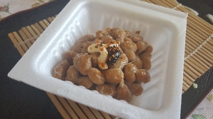 海苔佃煮マヨ一味納豆