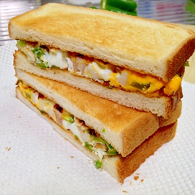 ちくわっぴーのハッピーサンド レシピ 作り方 By Johnny Bean 楽天レシピ