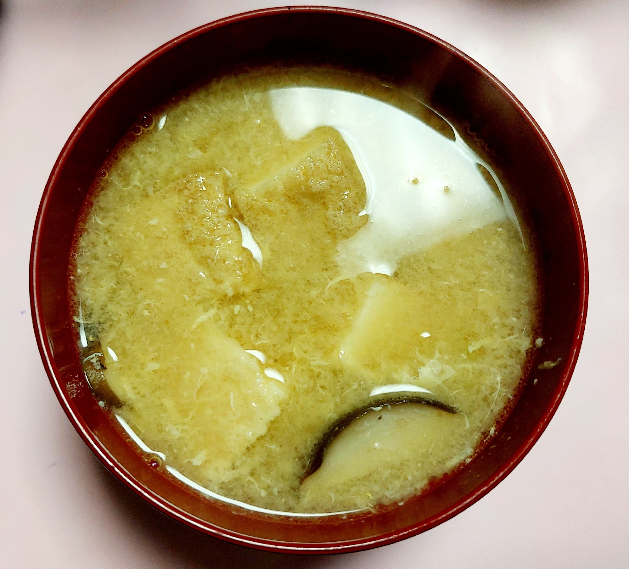 長芋椎茸の味噌汁