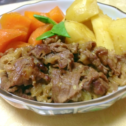 塩麹+カレー粉で☆牛肉と根菜のスパイス煮込み