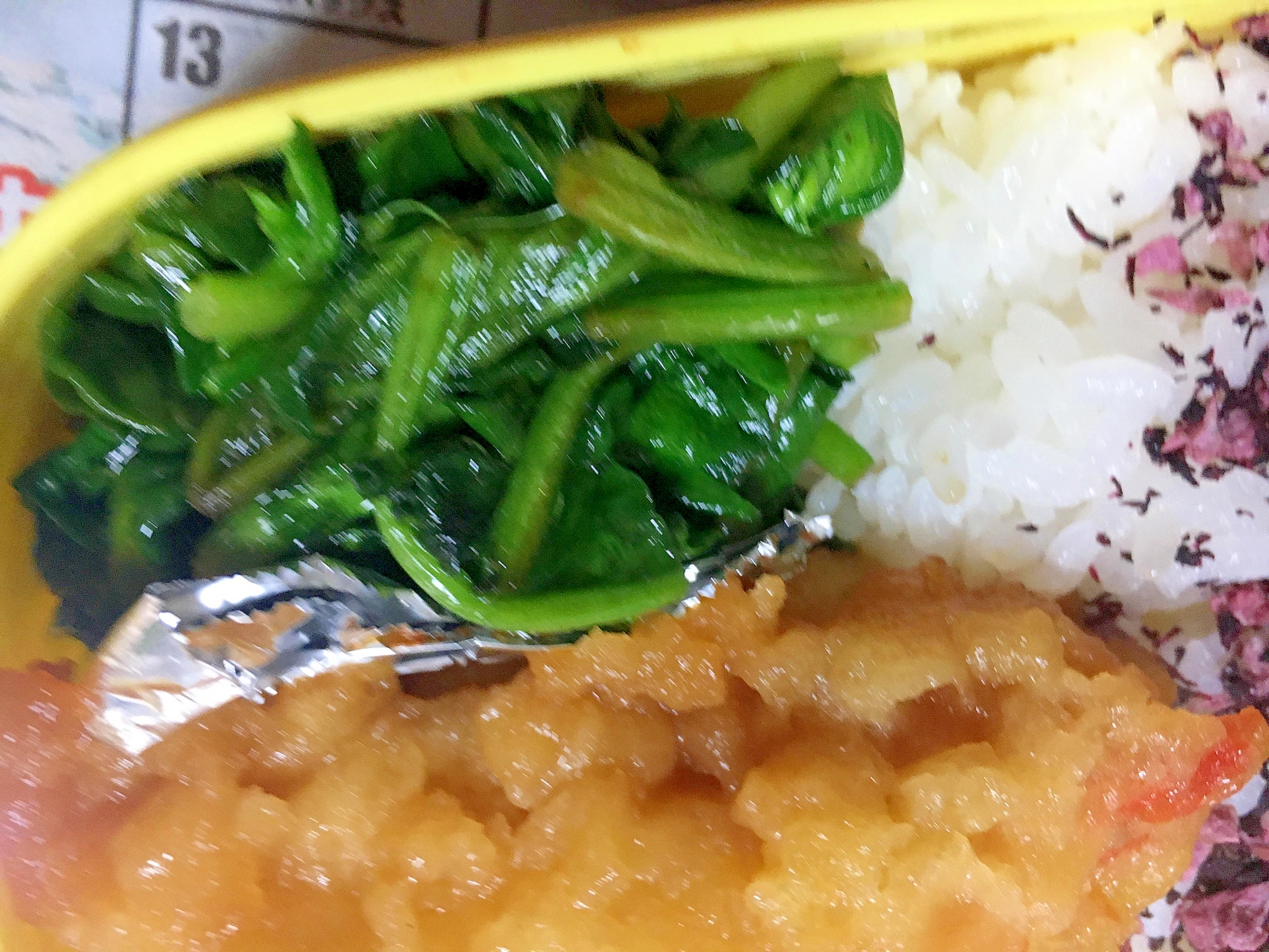 ほうれん草のバター醤油炒め