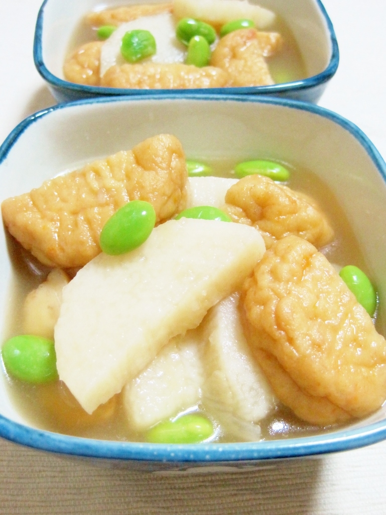 長いもとさつま揚げの簡単煮