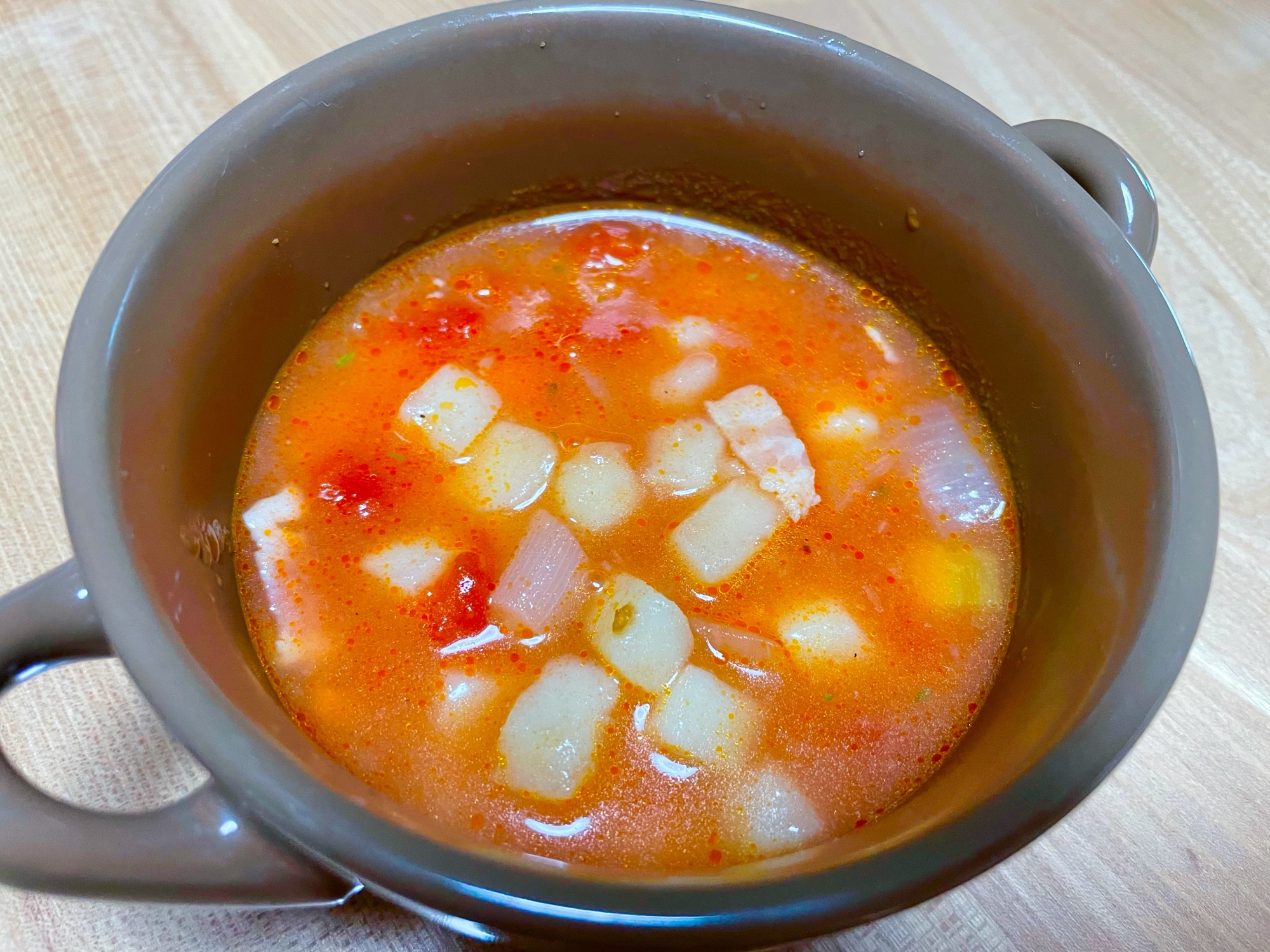 生トマトのミネストローネ