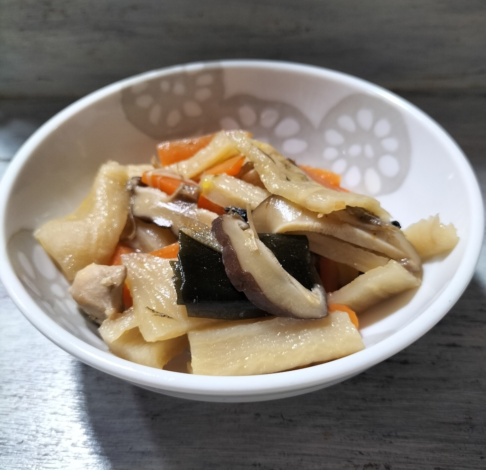 割干し大根と干し椎茸のほっこり煮 レシピ・作り方 by ここなっつん