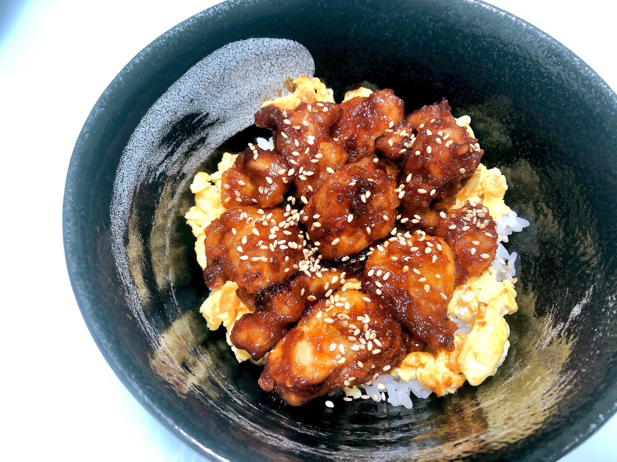 コチュジャンで甘辛チキン ヤンニョムチキン丼 レシピ 作り方 By あおい ᴗ 楽天レシピ