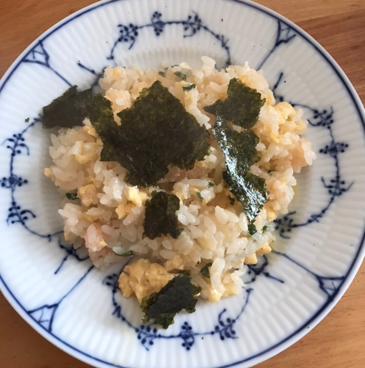 タラコとチェダーチーズのチャーハン