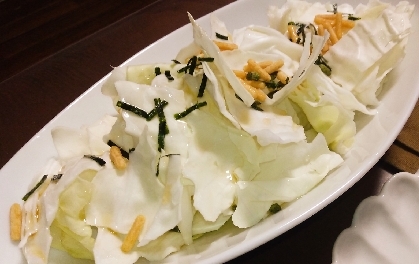 簡単！お茶漬けの素でサラダ