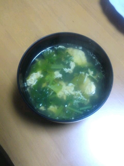 ☆かぶの葉玉子スープ☆