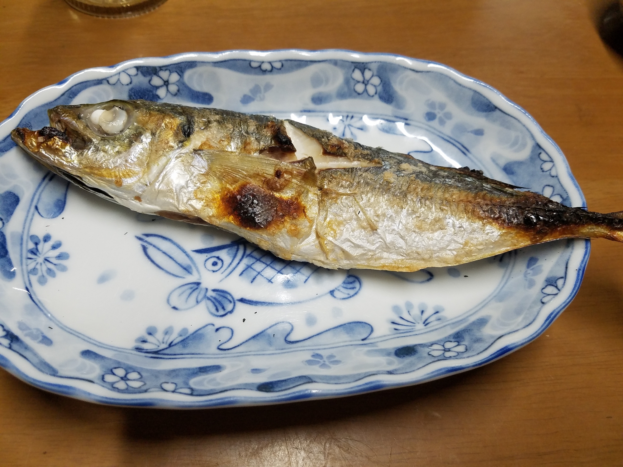 鯵の塩焼き