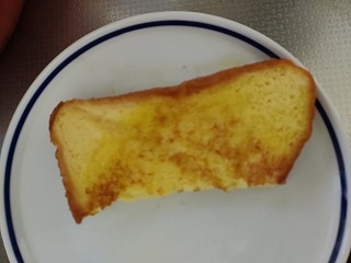 ５月晴れさん♪フレンチトーストとてもおいしいレシピありがとうございます(*^-^*)食パンで簡単に作れておやつにしました～♥