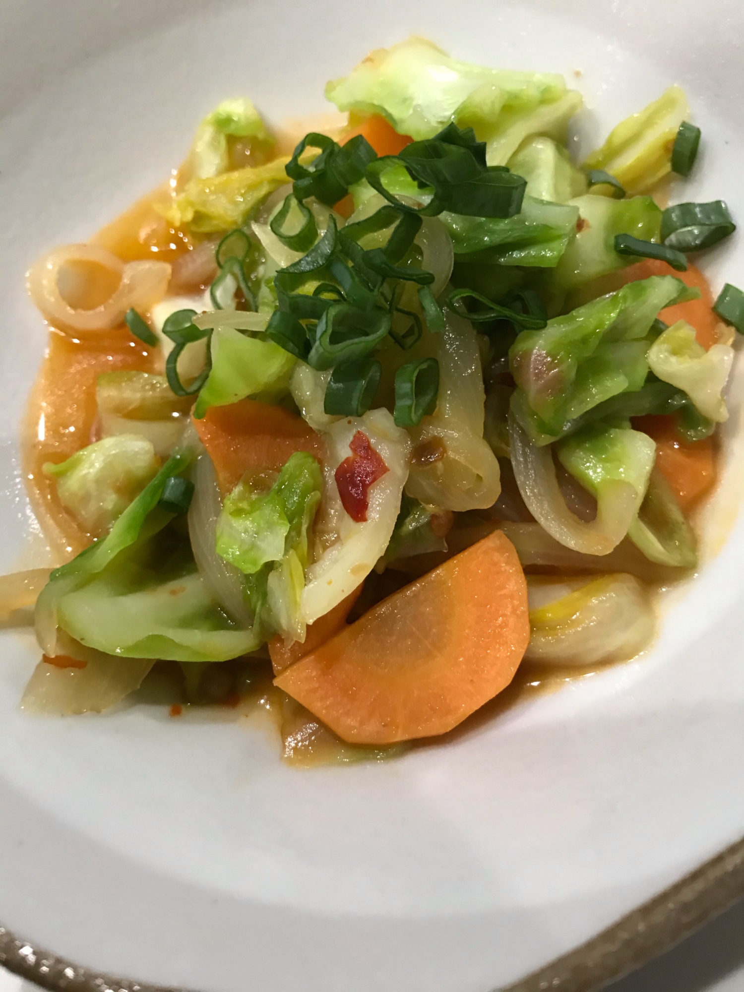 ピリ辛野菜炒め