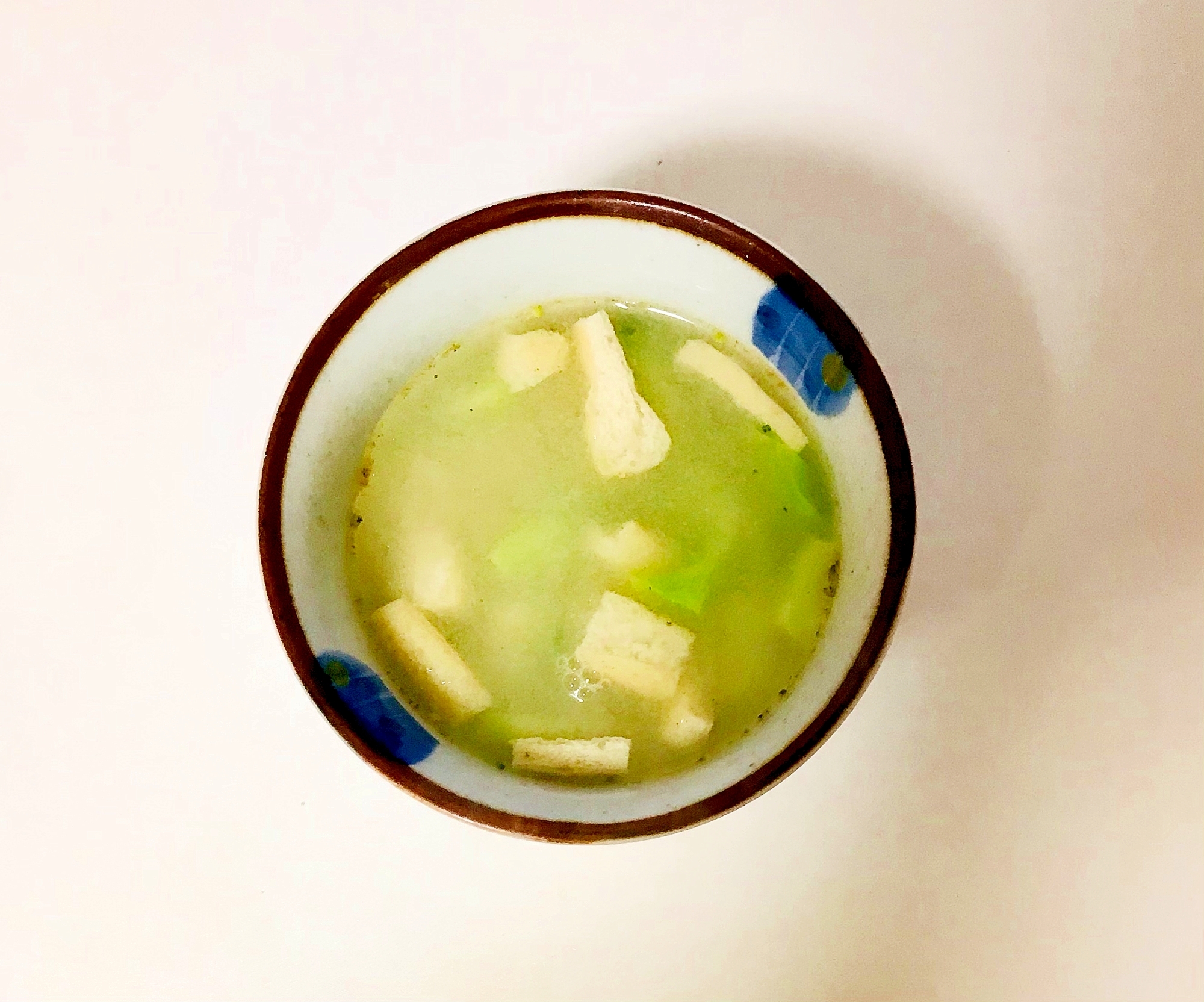 ブロッコリーの芯の簡単味噌汁