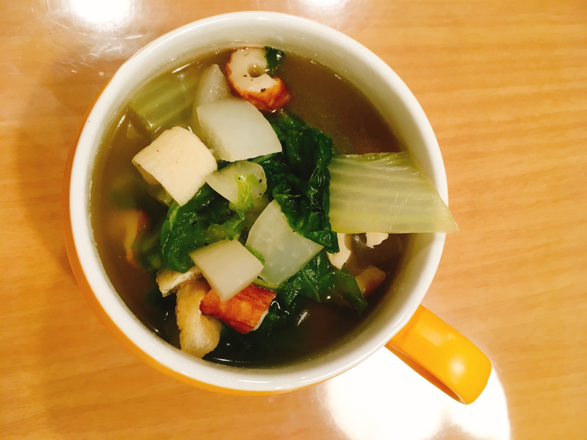 白菜と大根の中華スープ