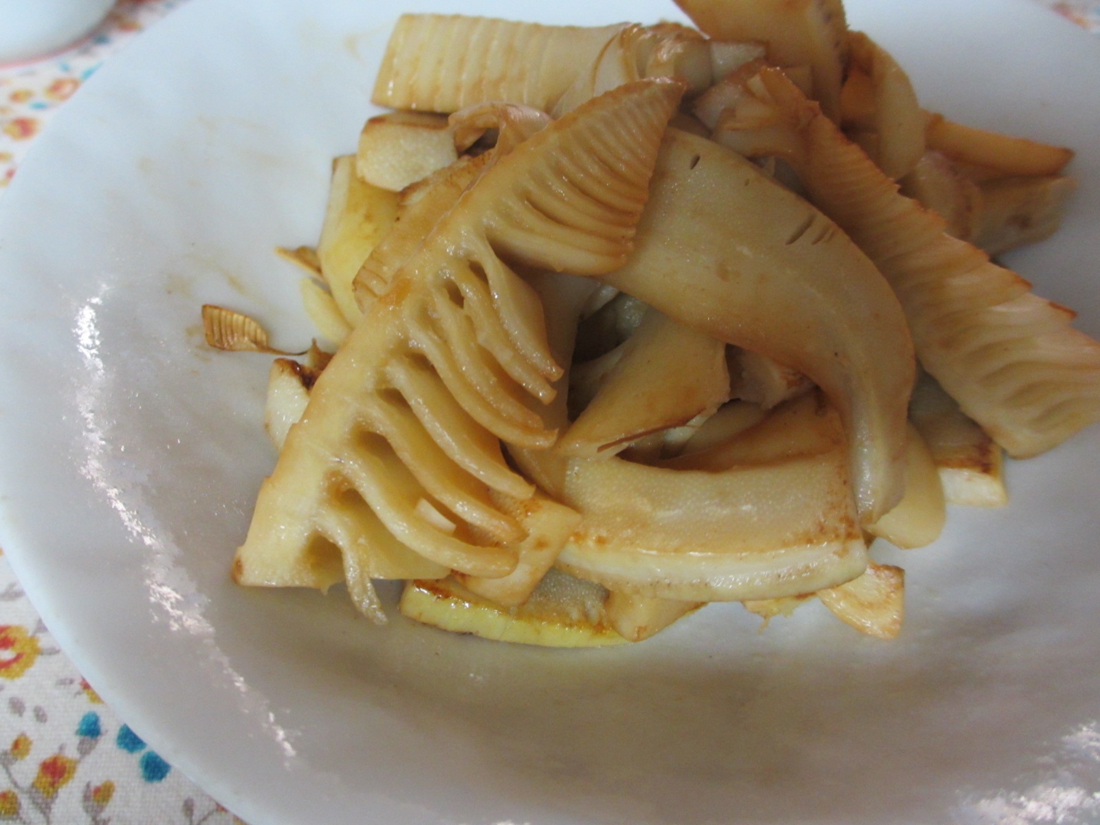 タケノコのバター醤油炒め