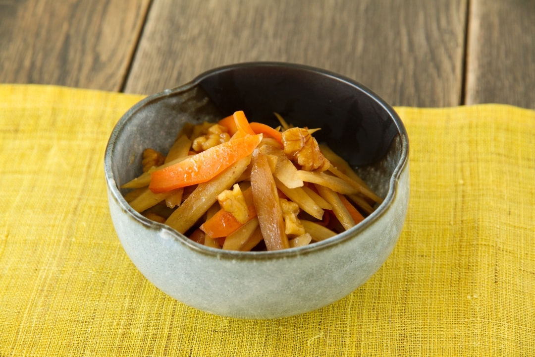 ごぼうとくるみのきんぴら Gobo Kinpira