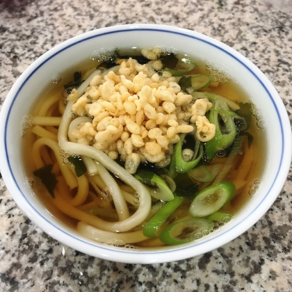 ワカメたぬきうどん