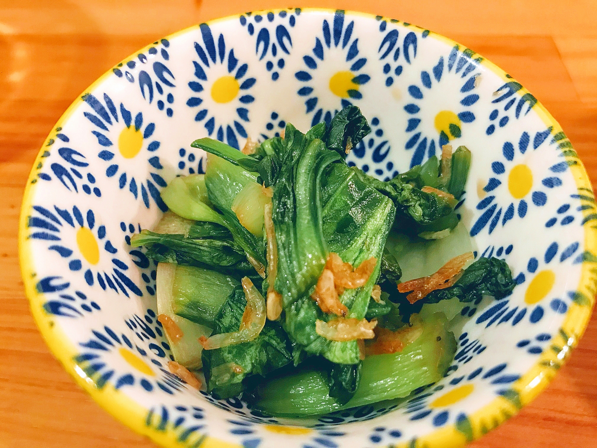 青梗菜と桜えびの炒め物