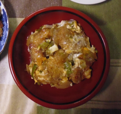 ＊簡単新玉ねぎのカツ丼＊