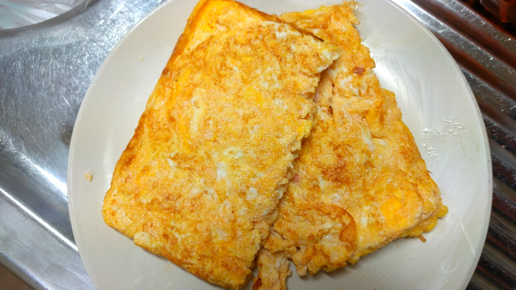 辛子明太子混ぜ卵焼き