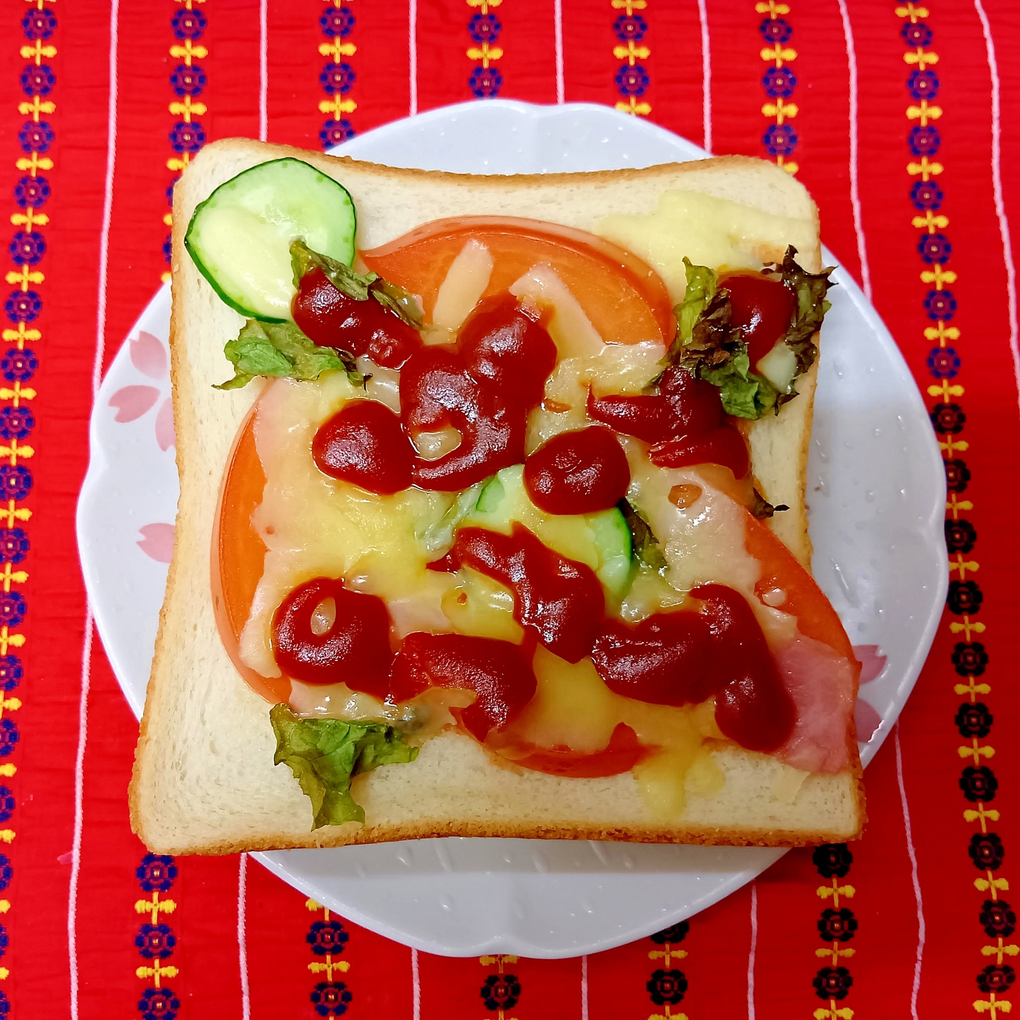 トマトのピザトーストその2
