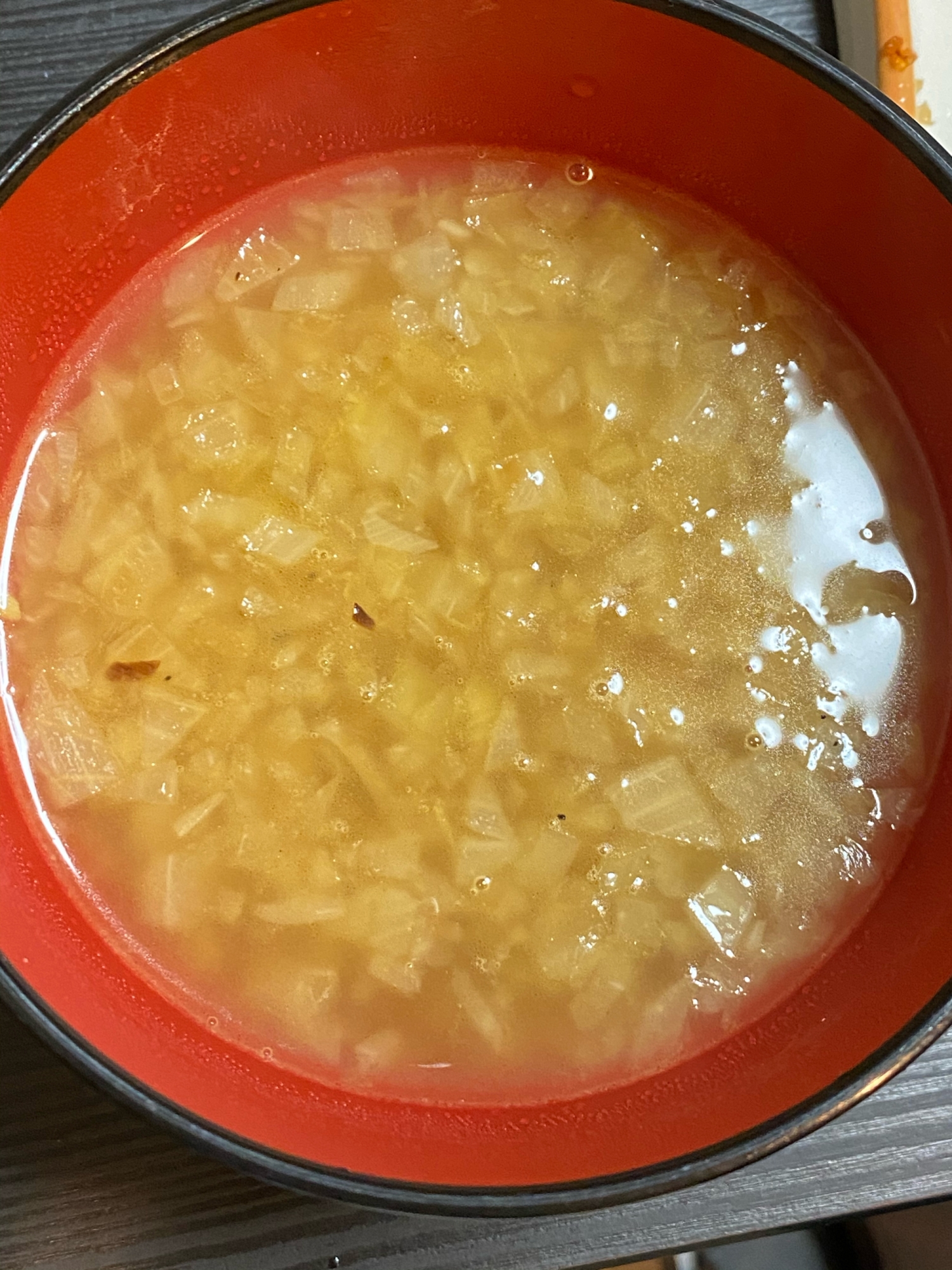 刻んだ玉ねぎスープ