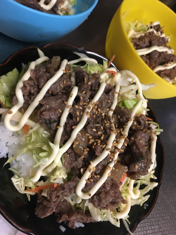 野菜たっぷり摂れるプルコギ丼