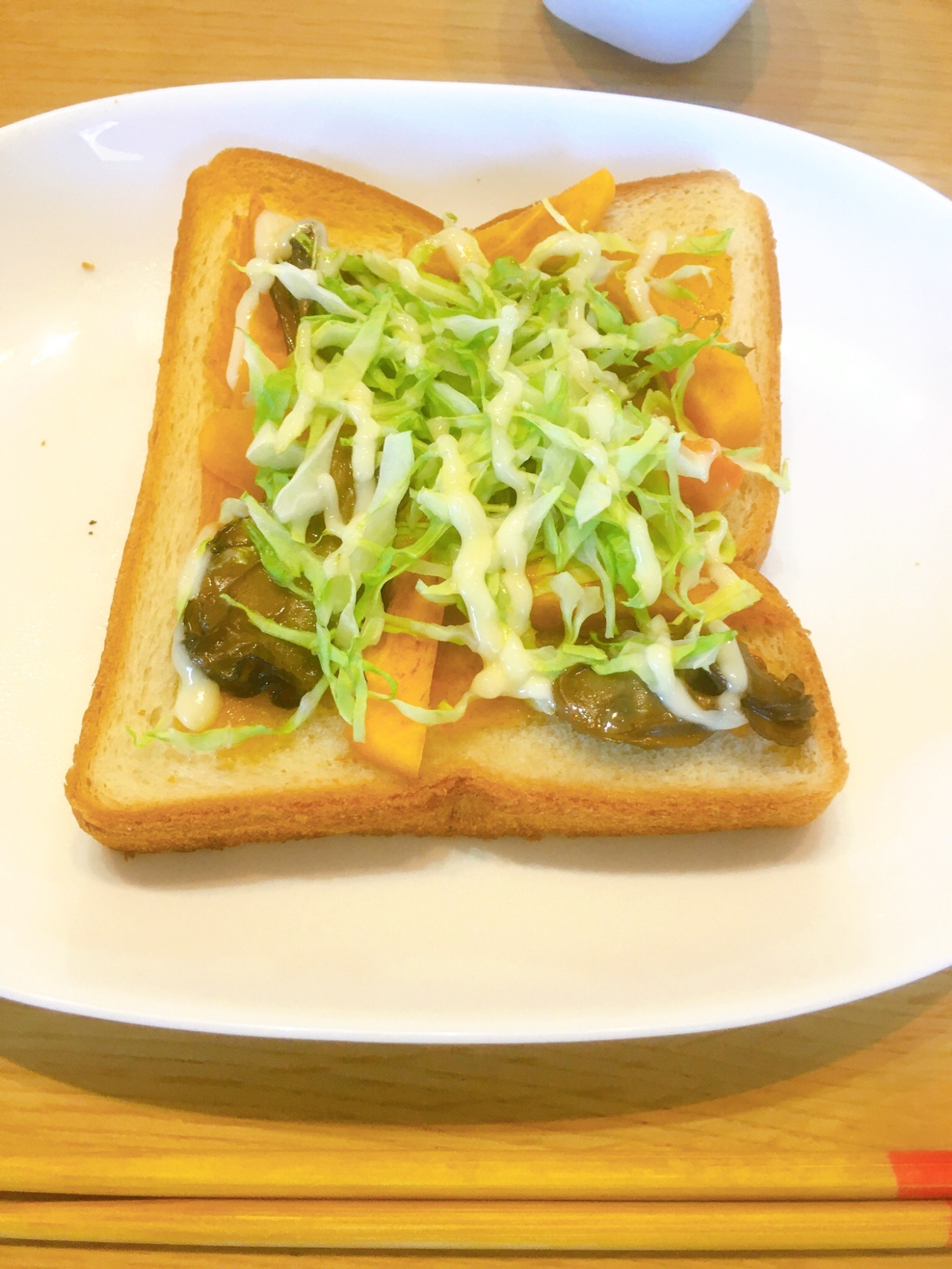 これ旨❗️牡蠣と柿トースト
