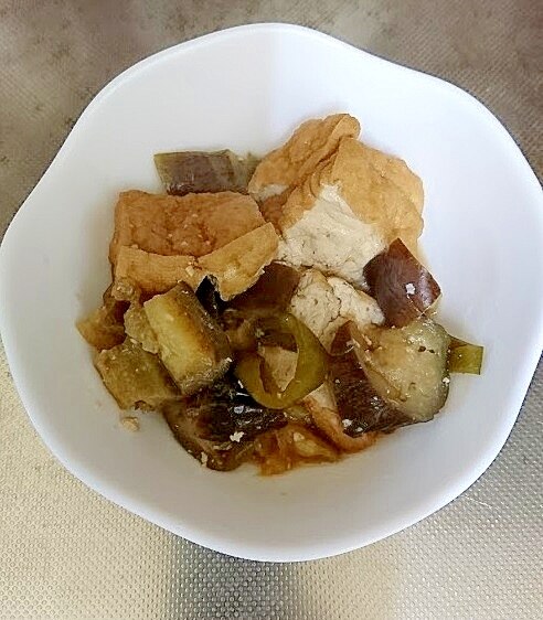 厚揚げと夏野菜の味噌煮 レシピ・作り方 by noranekokun - 楽天レシピ