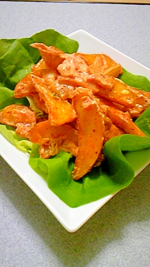 フライドポテトアレンジ!ピリ辛ポテトサラダ