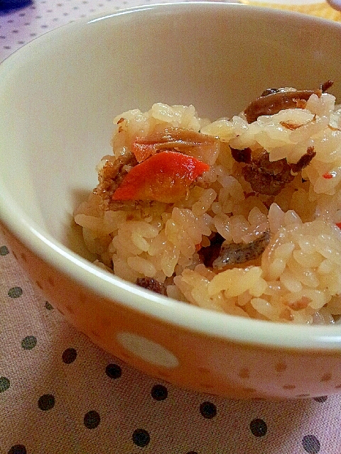 炊き込みご飯の素にプラス具材で おかずご飯 レシピ 作り方 By ラズベリっち 楽天レシピ 炊き込みご飯の素にプラス具材で おかずご飯 レシピ 作り方 By ラズベリっち 楽天レシピ