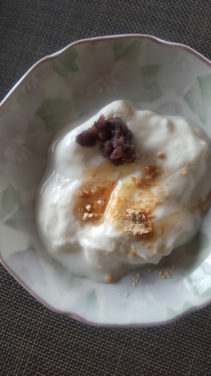 粒あんのヨーグルト