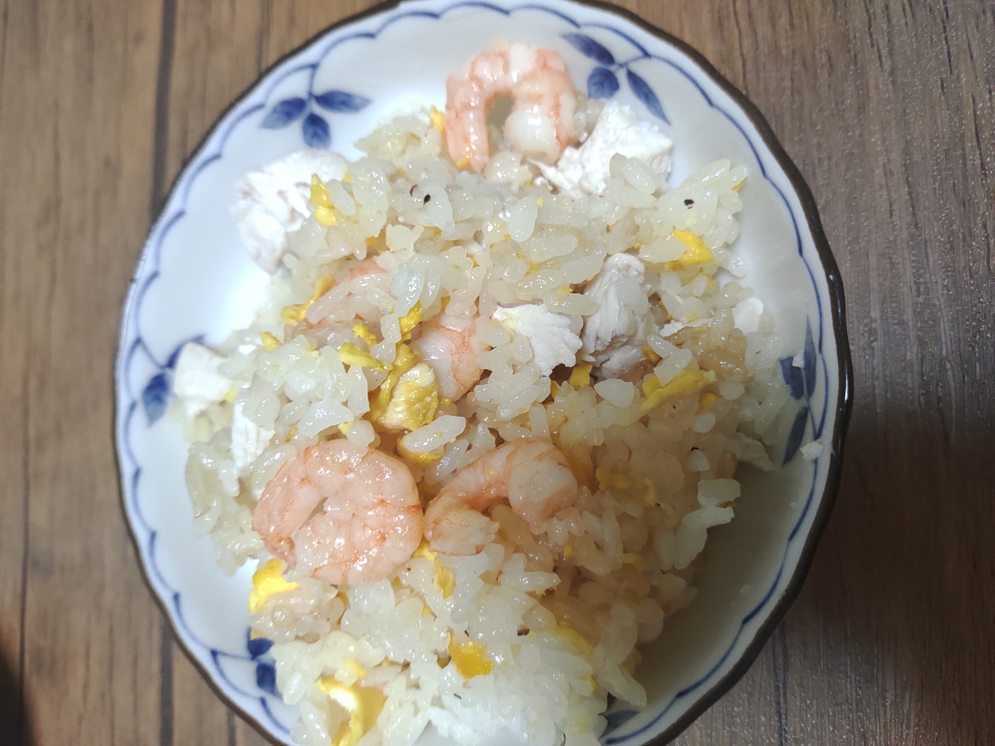 海老と鶏肉のチャーハン