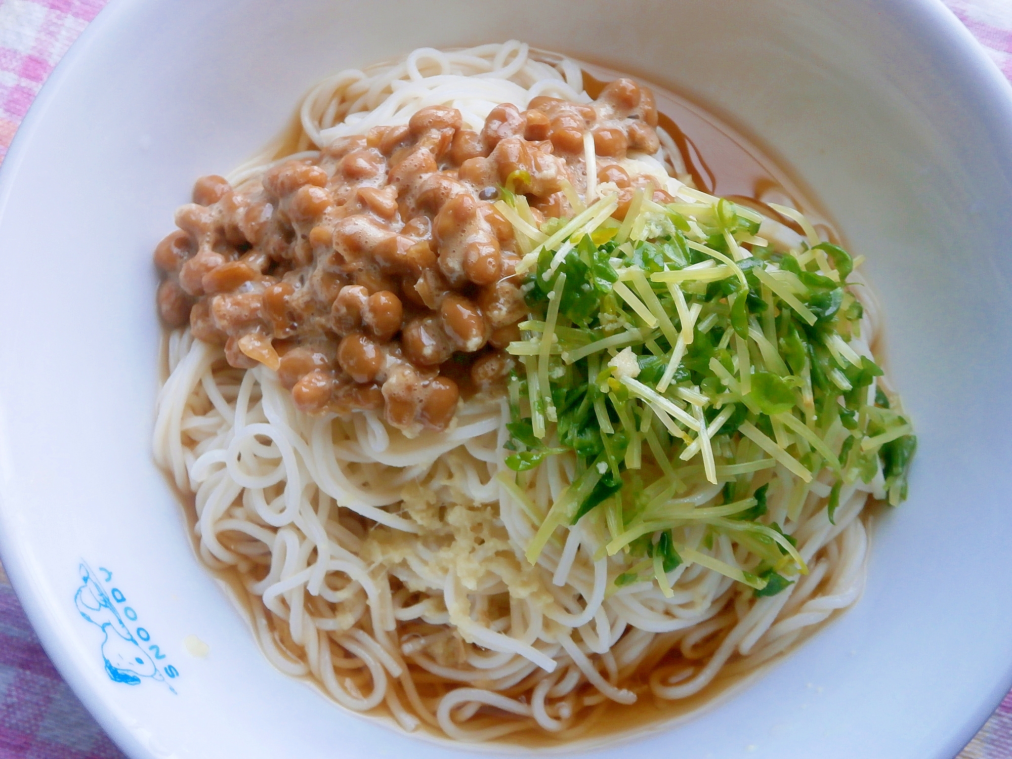 納豆そうめん