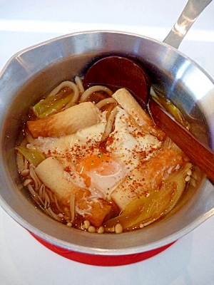 ネギで風邪知らず ちくわときのこの 鍋焼きうどん レシピ 作り方 By まめもにお 楽天レシピ ネギで風邪知らず ちくわときのこの 鍋焼きうどん レシピ 作り方 By まめもにお 楽天レシピ