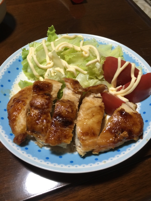 パリパリ照り焼きチキン レシピ 作り方 By めぇ3971 楽天レシピ