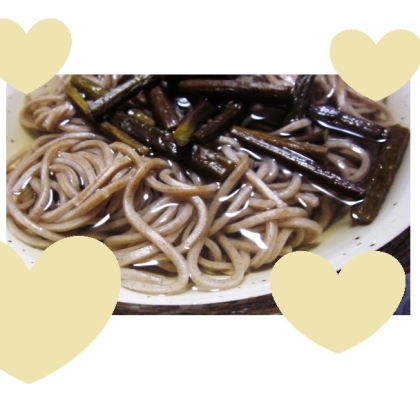 蕨☆わらびのせ冷たい蕎麦