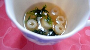 アオサ海苔の即席スープ