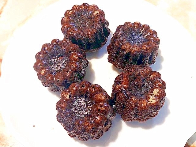 シリコンカヌレ型で!ブラウニー風チョコケーキ♪