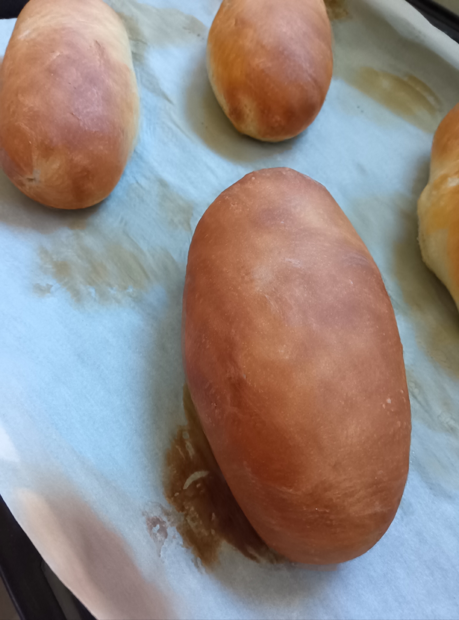 ほとんど捏ねないコッペパン