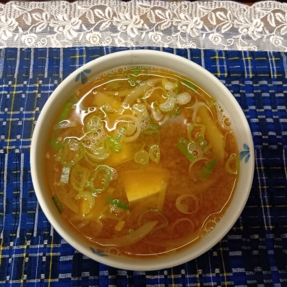 豆腐と玉ねぎのお味噌汁★˚✧₊