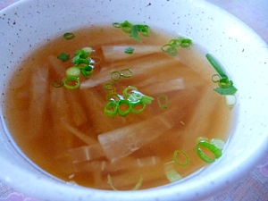 麺つゆで★大根の生姜スープ
