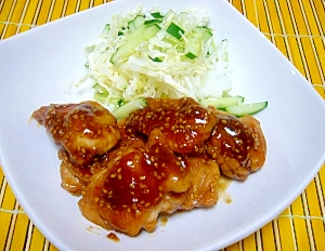 ご飯がすすむ♪鶏モモ肉のしょうが焼き♪