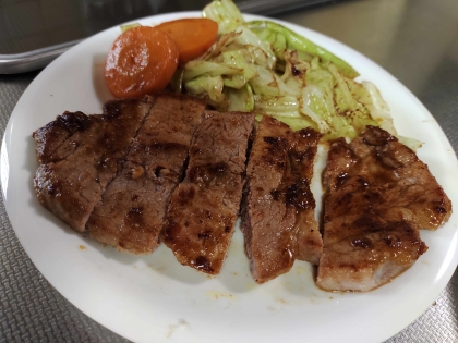 うちのおかず　トンテキ