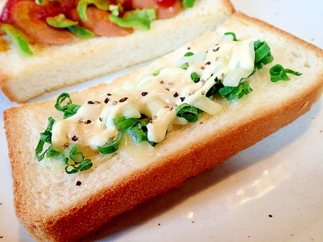 葱とチーズのスパイシートースト