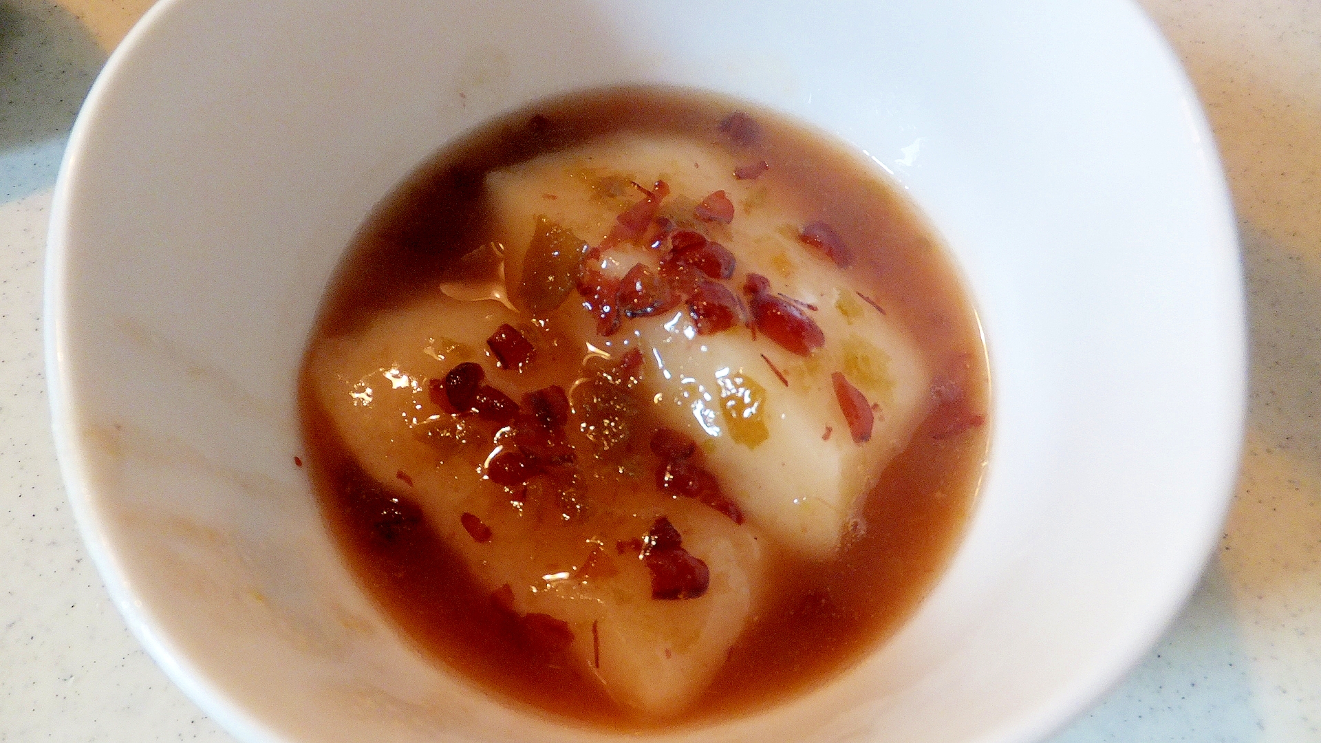 あんこと梅ジャムのお雑煮