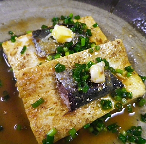 鰯ニンニク豆腐のバターステーキ