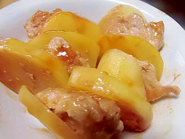 じゃがいものひき肉はさみ焼き